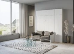 Armoire Lit 120x190 Cm Escamotable Avec Colonne De Rangement Et éléments Hauts Avec Mobilier Bois Frêne Blanc Kanto -Disney Cars Soldes armoire lit 120x190 cm escamotable avec colonne de rangement et elements hauts avec mobilier bois frene blanc kanto 3666722857147 691317