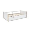 AYORA Lit Gigogne En Pin Massif Et MDF - Décor Naturel Et Blanc - 2 X L90 X L190 Cm -Disney Cars Soldes ayora lit gigogne en pin massif et mdf decor naturel et blanc 2 x l90 x l190 cm 8435178371416 453424