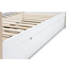 AYORA Lit Gigogne En Pin Massif Et MDF - Décor Naturel Et Blanc - 2 X L90 X L190 Cm -Disney Cars Soldes ayora lit gigogne en pin massif et mdf decor naturel et blanc 2 x l90 x l190 cm 8435178371416 453427