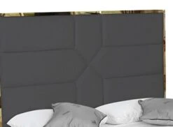 Lit 180x200 Cm Avec Coffre De Rangement Et Tête De Lit Simili Gris Et Laiton Delhie -Disney Cars Soldes lit 180x200 cm avec coffre de rangement et tete de lit simili gris et laiton delhie 3666722542494 589877