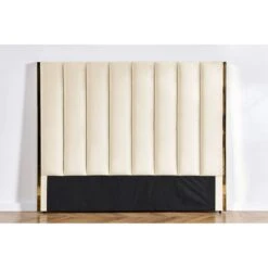 Lit 180x200 Cm Avec Coffre De Rangement Et Tête De Lit Velours Beige Et Laiton Pika -Disney Cars Soldes lit 180x200 cm avec coffre de rangement et tete de lit velours beige et laiton pika 685598