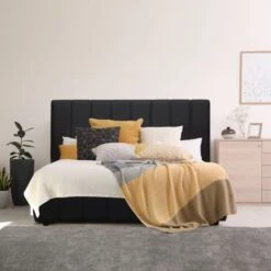 Lit Adulte 140 X 190 Cm + Coffre De Rangement - Simili Noir - Sommier Inclus - CLOUD -Disney Cars Soldes lit adulte 140 x 190 cm coffre de rangement simili noir sommier inclus cloud 3612400226422 494179