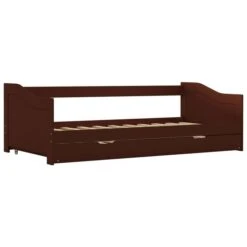 Lit Banquette 2 Couchages Pin Massif Marron Foncé Sacha 90x200 Cm -Disney Cars Soldes lit banquette 2 couchages pin massif marron fonce sacha 90x200 cm 3666722780780 382145