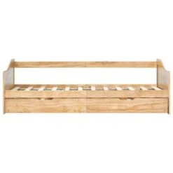 Lit Banquette 2 Couchages Pin Massif Naturel Sacha 90x200 Cm -Disney Cars Soldes lit banquette 2 couchages pin massif naturel sacha 90x200 cm 3666722591508 382123