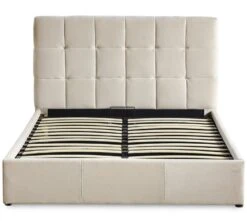 Lit Coffre 140x190 Cm Velours Beige Utani -Disney Cars Soldes lit coffre 140x190 cm velours beige utani 3327480064993 1136000