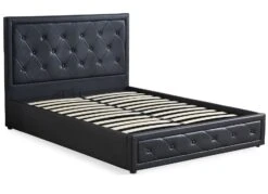 Lit Coffre 160x200 Cm Simili Cuir Noir Capitonné Maldi -Disney Cars Soldes lit coffre 180x200 cm simili cuir gris capitonne maldi 3327480065297 1134756