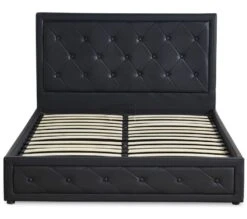 Lit Coffre 160x200 Cm Simili Cuir Noir Capitonné Maldi -Disney Cars Soldes lit coffre 180x200 cm simili cuir gris capitonne maldi 3327480065297 1134758