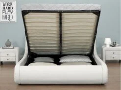 Lit Coffre à Led 160x200 Cm Simili Cuir Blanc Liseré Noir Lenna 11 Lit Coffre à Led 160x200 Cm Simili Cuir Blanc Liseré Noir Lenna -Disney Cars Soldes lit coffre a led 160x200 cm simili cuir blanc lisere noir lenna 3557630016842 394706