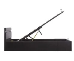 Lit Coffre à LED Simili Cuir Noir Rundi 140x200 Cm -Disney Cars Soldes lit coffre a led simili cuir noir rundi 140x200 cm 3666722558570 385737