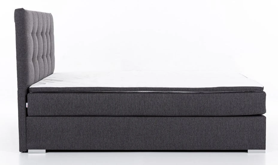 Lit Coffre Boxspring Simili Cuir Marron Avec Matelas Et Surmatelas Kavin 8 Lit Coffre Boxspring Simili Cuir Marron Avec Matelas Et Surmatelas Kavin – Image 6