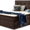 Lit Coffre Boxspring Simili Cuir Marron Avec Matelas Et Surmatelas Kavin -Disney Cars Soldes lit coffre boxspring simili cuir marron avec matelas et surmatelas kavin 3666722635066 1427822