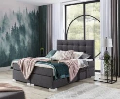 Lit Coffre Boxspring Simili Cuir Noir Avec Matelas Et Surmatelas Kavin -Disney Cars Soldes lit coffre boxspring simili cuir noir avec matelas et surmatelas kavin 3666722634786 1422034