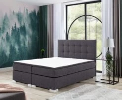 Lit Coffre Boxspring Simili Cuir Noir Avec Matelas Et Surmatelas Kavin -Disney Cars Soldes lit coffre boxspring simili cuir noir avec matelas et surmatelas kavin 3666722634786 1422041