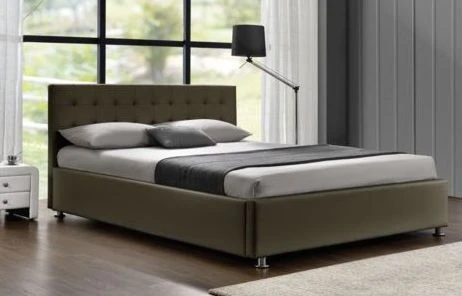 Lit Coffre Capitonné Simili Taupe 160 Sleepa 3 Lit Coffre Capitonné Simili Taupe 160 Sleepa