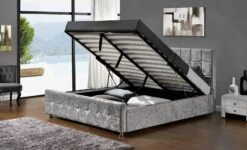 Lit Coffre Capitonné Velours Argent 160 Kim -Disney Cars Soldes lit coffre capitonne velours argent 160 kim 3557630018464 84162