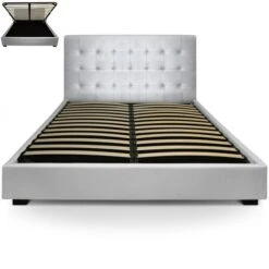 Lit Coffre Simili Cuir Argent Avec Sommier Relevable Milan 180x200 Cm 7 Lit Coffre Simili Cuir Argent Avec Sommier Relevable Milan 180x200 Cm -Disney Cars Soldes lit coffre simili cuir argent avec sommier relevable milan 180x200 cm 3327480002629 93027