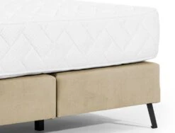 Lit Continental Capitonné Tissu Beige Pozza Avec Matelas 30 Cm En Latex Et Pied Métal Noir -Disney Cars Soldes lit continental capitonne tissu beige pozza avec matelas 30 cm en latex et pied metal noir 5904484022259 1397979