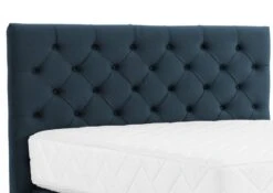 Lit Continental Capitonné Tissu Bleu Pozza Avec Matelas 30 Cm En Latex Et Pied Métal Noir -Disney Cars Soldes lit continental capitonne tissu bleu pozza avec matelas 30 cm en latex et pied metal noir 5904484022532 1398042