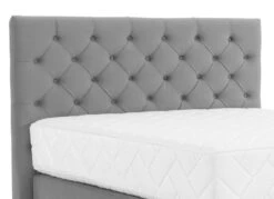 Lit Continental Capitonné Tissu Gris Pozza Avec Matelas 30 Cm En Latex Et Pied Métal Noir -Disney Cars Soldes lit continental capitonne tissu gris pozza avec matelas 30 cm en latex et pied metal noir 5904484022341 1398054