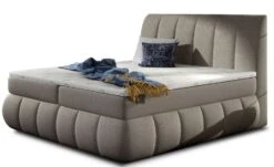 Lit Continental Matelassé Tissu Beige Florencia