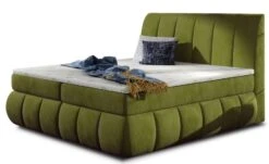 Lit Continental Matelassé Tissu Doux Vert Anis Florencia