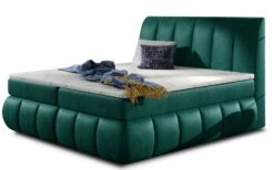 Lit Continental Matelassé Velours Vert Florencia
