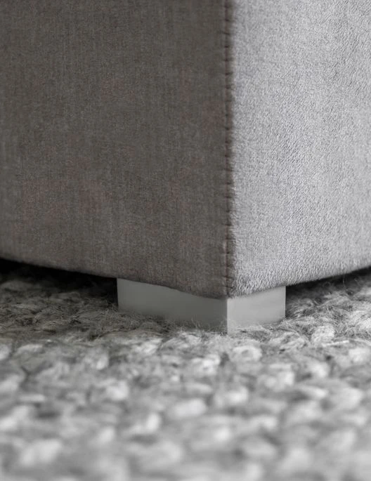 Lit Continental Tissu Beige Clair Balore 10 Lit Continental Tissu Beige Clair Balore – Image 8