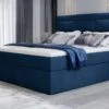 Lit Continental Velours Bleu Foncé Balore