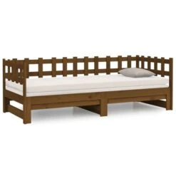 Lit Coulissant Marron Miel 2x(90x200) Cm Bois De Pin Karia -Disney Cars Soldes lit coulissant marron miel 2x 90x200 cm bois de pin solide 3666722940085 1509421
