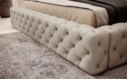 Lit Design Avec Tête De Lit Et Coffre De Rangement Capitonné Simili Cuir Beige Prince -Disney Cars Soldes lit design avec tete de lit et coffre de rangement capitonne simili cuir beige prince 3666722955089 1503294