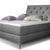 Lit Design Continental Avec Tête De Lit Capitonnée Strass Tissu Gris Banky -Disney Cars Soldes lit design continental avec tete de lit capitonnee strass tissu gris banky 3666722602044 1397558