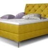 Lit Design Continental Avec Tête De Lit Capitonnée Strass Tissu Jaune Banky -Disney Cars Soldes lit design continental avec tete de lit capitonnee strass tissu jaune banky 3666722601009 1397539