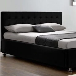 Lit Double Coffre Avec Sommier Relevable Simili Noir Koby 140 -Disney Cars Soldes lit double coffre avec sommier relevable simili noir koby 140 3666722586085 229035