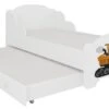 Lit Enfant Bois Blanc Impression Pelleteuse 2 Couchages 70x140 Ou 80x160 Cm - Sommier Et Matelas Inclus - Madale -Disney Cars Soldes lit enfant bois blanc impression pelleteuse 2 couchages 70x140 ou 80x160 cm sommier et matelas inclus madale 3666722956123 1512249