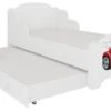 Lit Enfant Bois Blanc Impression Voiture Cars 2 Couchages 70x140 Ou 80x160 Cm - Sommier Et Matelas Inclus - Madale -Disney Cars Soldes lit enfant bois blanc impression voiture cars 2 couchages 70x140 ou 80x160 cm sommier et matelas inclus madale 3666722956239 1512284