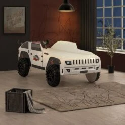 Lit Enfant Jeep Blanche Tout Terrain Avec Phares -Disney Cars Soldes lit enfant jeep blanche tout terrain avec phares 3666722818902 1466285