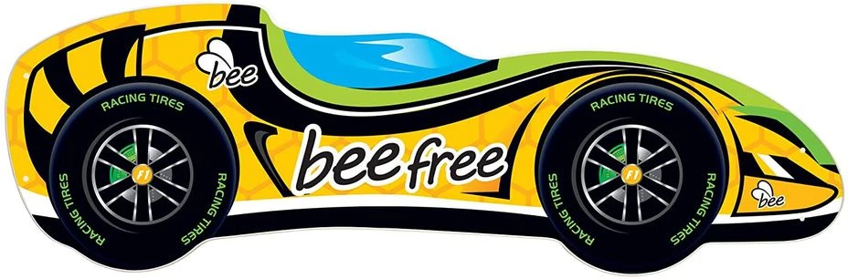 Lit Enfant Voiture F1 Beefree Jaune 70x140 Cm - Sommier Et Matelas Inclus 4 Lit Enfant Voiture F1 Beefree Jaune 70x140 Cm - Sommier Et Matelas Inclus – Image 2