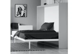 Lit Escamotable Horizontal 140x200 Cm Chêne Gris Vintage Valok -Disney Cars Soldes lit escamotable horizontal 140x200 cm chene gris vintage valok 672048