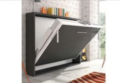 Lit Escamotable Horizontal 80x200 Cm Blanc Satiné Valok -Disney Cars Soldes lit escamotable horizontal 80x200 cm blanc satine valok 3666722041362 672105