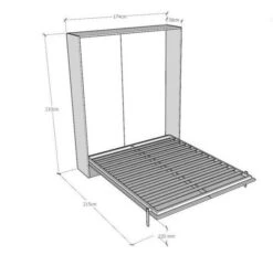 Lit Escamotable Vertical Bois Noyer Kanto 160x190 Cm -Disney Cars Soldes lit escamotable vertical bois noyer kentaro 160x190 cm 8050598026748 671511