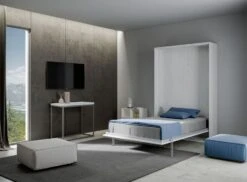 Lit Escamotable Vertical Frêne Blanc Kanto 120x190 Cm -Disney Cars Soldes lit escamotable vertical frene blanc kentaro 120x190 cm 3666722815598 690741