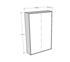 Lit Escamotable Vertical Frêne Blanc Kanto 120x190 Cm -Disney Cars Soldes lit escamotable vertical frene blanc kentaro 120x190 cm 3666722815598 690744