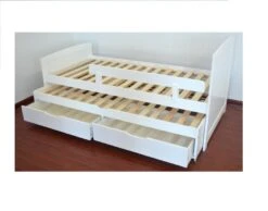 Lit Gigogne 2 Tiroirs Pin Massif Blanc Tyson 90x190 Cm -Disney Cars Soldes lit gigogne 2 tiroirs pin massif blanc tyson 90x190 cm 3327480044919 355922