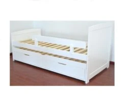 Lit Gigogne 2 Tiroirs Pin Massif Blanc Tyson 90x190 Cm -Disney Cars Soldes lit gigogne 2 tiroirs pin massif blanc tyson 90x190 cm 3327480044919 355923