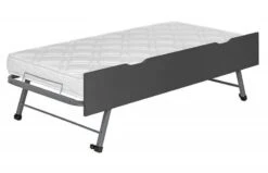 Lit Gigogne 90x200cm Bois Anthracite Milo -Disney Cars Soldes lit gigogne bois gris fonce milo 90x200 cm 655280