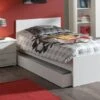 Lit Gigogne Bois Laqué Blanc Milani 90x200 Cm -Disney Cars Soldes lit gigogne bois laque blanc milani 90x200 cm 92470