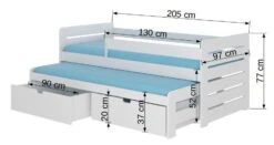 Lit Gigogne Bois Pin Naturel 2 Couchages 90x200 Cm Avec 2 Coffres De Rangement Solale -Disney Cars Soldes lit gigogne bois pin naturel 2 couchages 90x200 cm avec 2 coffres de rangement solale 3666722956079 1508571