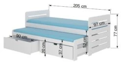 Lit Gigogne Gris 2 Couchages 90x200 Cm Avec 2 Coffres De Rangement Balina -Disney Cars Soldes lit gigogne gris 2 couchages 90x200 cm avec 2 coffres de rangement balina 3666722956130 1508606