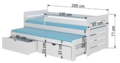 Lit Gigogne Gris 2 Couchages 90x200 Cm Avec 2 Coffres De Rangement Solale -Disney Cars Soldes lit gigogne gris 2 couchages 90x200 cm avec 2 coffres de rangement solale 3666722955997 1508578