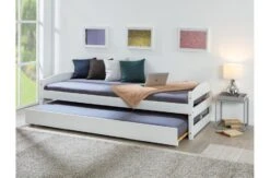 Lit Gigogne Pin Massif Blanc Sadev 90x200 Cm -Disney Cars Soldes lit gigogne pin massif blanc vindas 4010340294263 577451